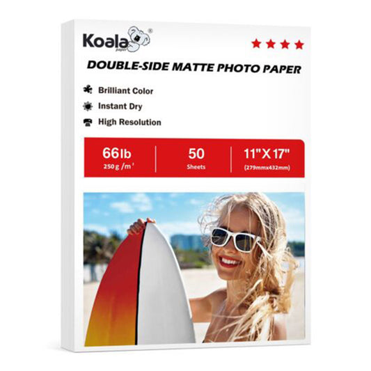 Koala Double Sided Matte Photo Paper 50 Sheets Used For Inkjet Printers 250gsm