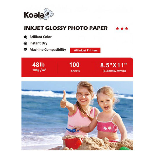 Koala Inkjet Glossy Photo Paper 180gsm 100 Sheets Used For Inkjet Printers