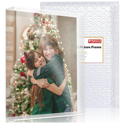 KOALA Acrylic Picture Photo Frame Double Sided Frameless Desktop Floating Display 8x10 inches 1 pack