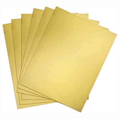 Koala Metallic Gold Printable Sticker Paper for Inkjet and Laser Printer, 20 Sheets 8.5x11 Inches