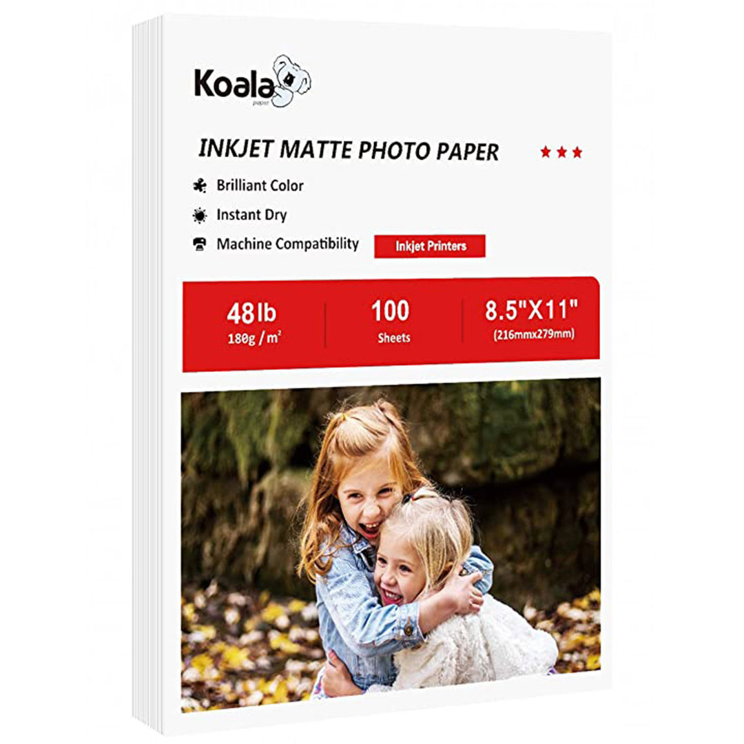 Koala Photo Paper Matte Coated 8.5X11 Inches Compatible with Inkjet Pr –  koalagp