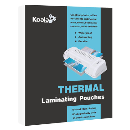 Koala Hot Thermal Laminator Laminating Pouch 11.5x17.5 Seal Letter Size 9x11.5 3 Mil