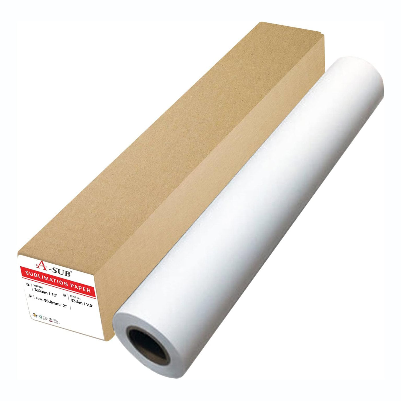 A-SUB 105gsm Sublimation roll 13"x110'/13"x300'