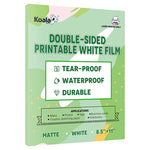 Koala Matte Double-Sided Printable Film for Laser Printers - 25 Sheets (8.5" x 11") - Tear-Resistant - Perfect for Professional Menus, Signage & Retail Displays