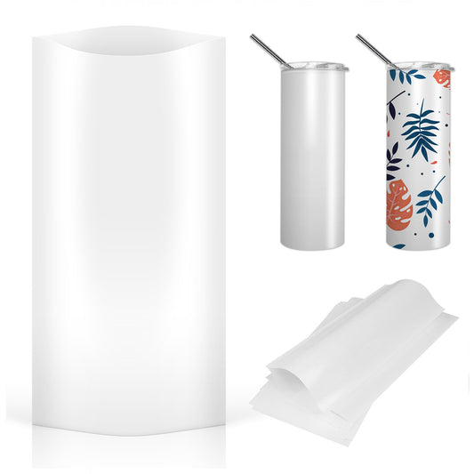 A-SUB Shrink Wrap for Sublimation Tumblers, 5X10 Inches 50 Pcs