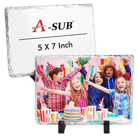 A-SUB DIY Sublimation Slate Blanks 5"*7" 2 pcs