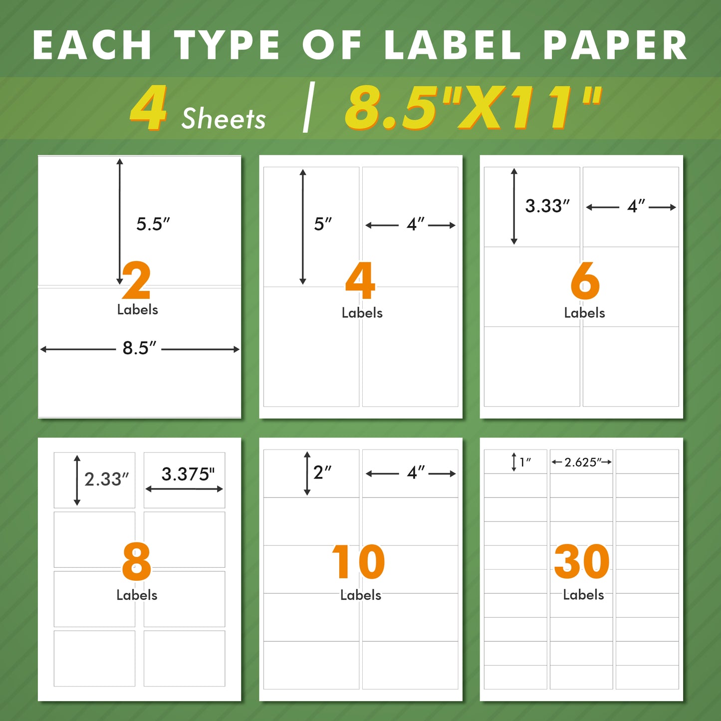 Koala Trial Pack Shipping Address Labels 24 Sheets for Laser & Inkjet Printers 8.5x11 inches