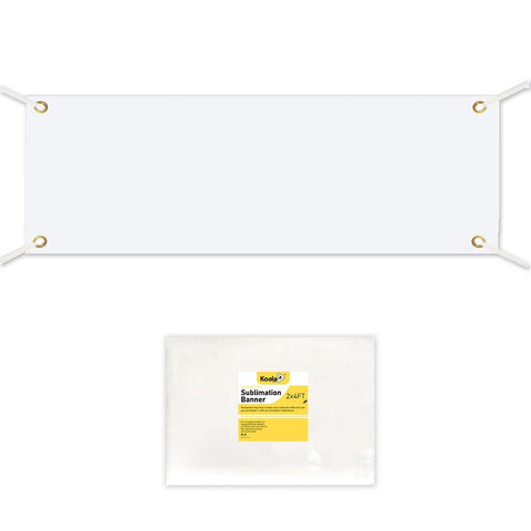 Koala Sublimation Banner Blank Polyester Canvas Large Banner Signs 2x4 Ft