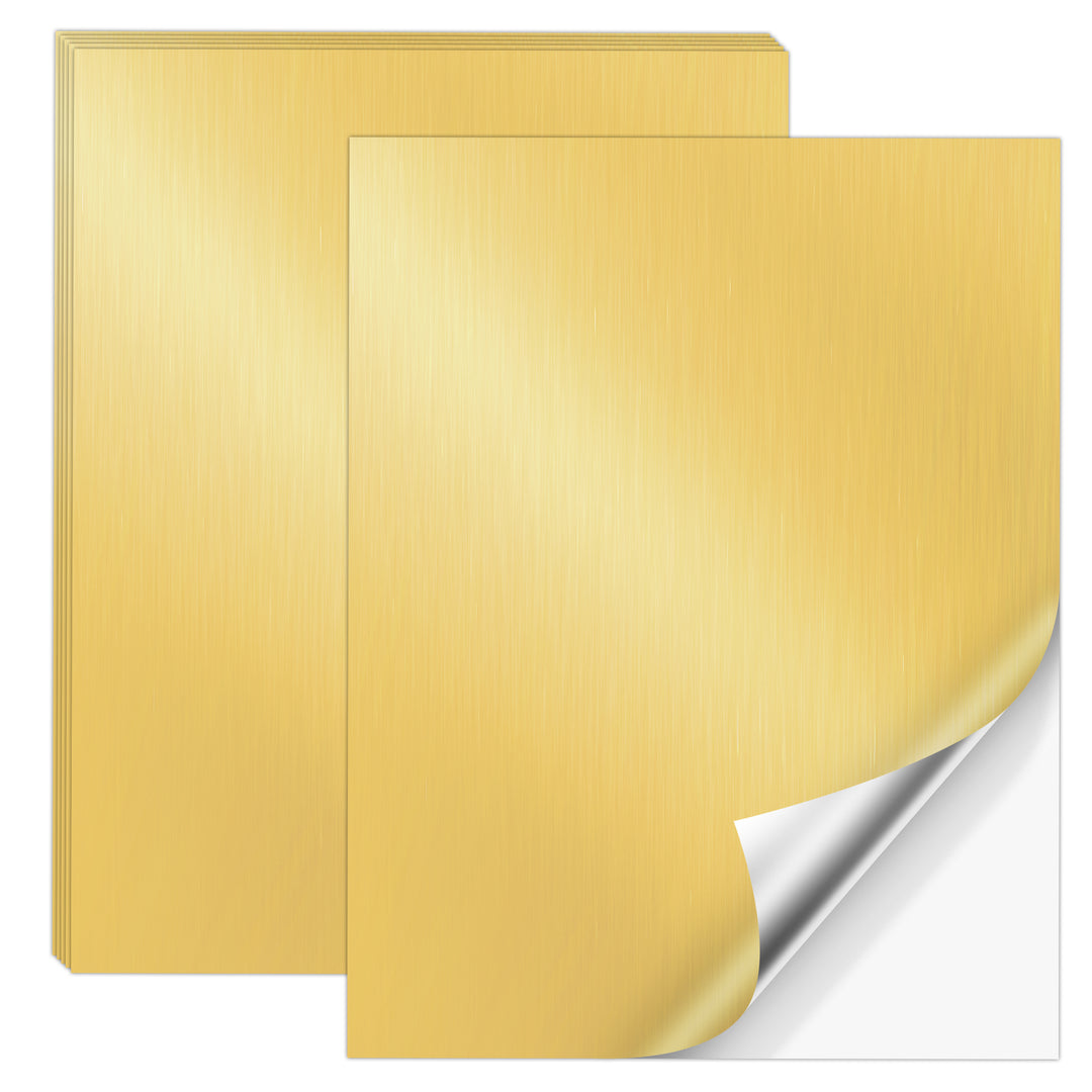 Koala Brushed Gold Metallic Vinyl Sticker Paper – Printable 8.5x11 ...
