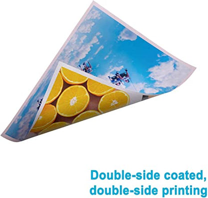 Koala Double-side Matte Photo Paper 8.5X11 Inches Compatible with Inkjet Printer 48lb 180gsm