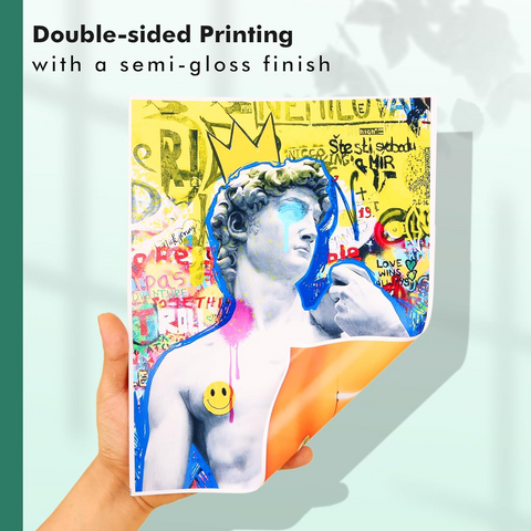 Koala Double-Sided Semi-Gloss Photo Paper, 48lb(180 gsm), 100 Sheets – Inkjet & Laser Compatible – Perfect for DIY Cake Toppers, Idol Cards & More