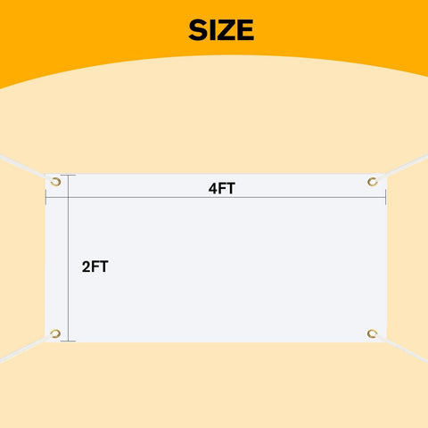 Koala Sublimation Banner Blank Polyester Canvas Large Banner Signs 2x4 Ft