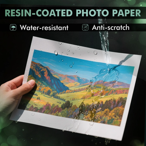 A-SUB Premium Satin RC Photo Paper 72lb (270gsm) , for Inkjet Printers, 11"x17"