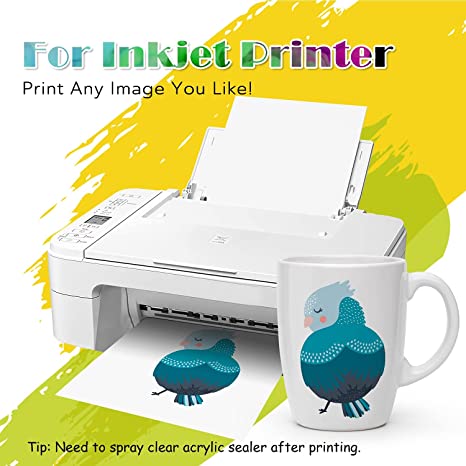 Koala Inkjet Waterslide Decal Paper Combo - White & Clear, 35 Sheets, 8.5"x11"