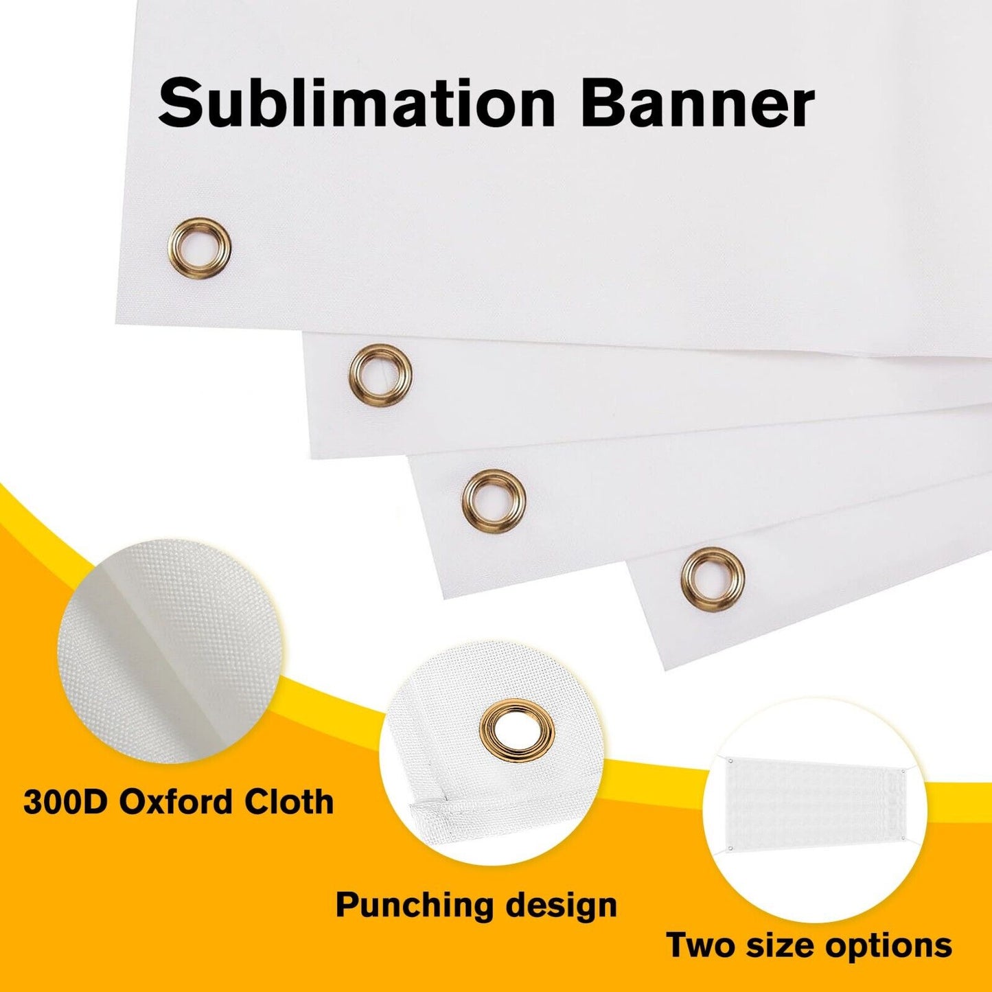 Koala Sublimation Banner Blank Polyester Canvas Large Banner Signs 2x6 Ft