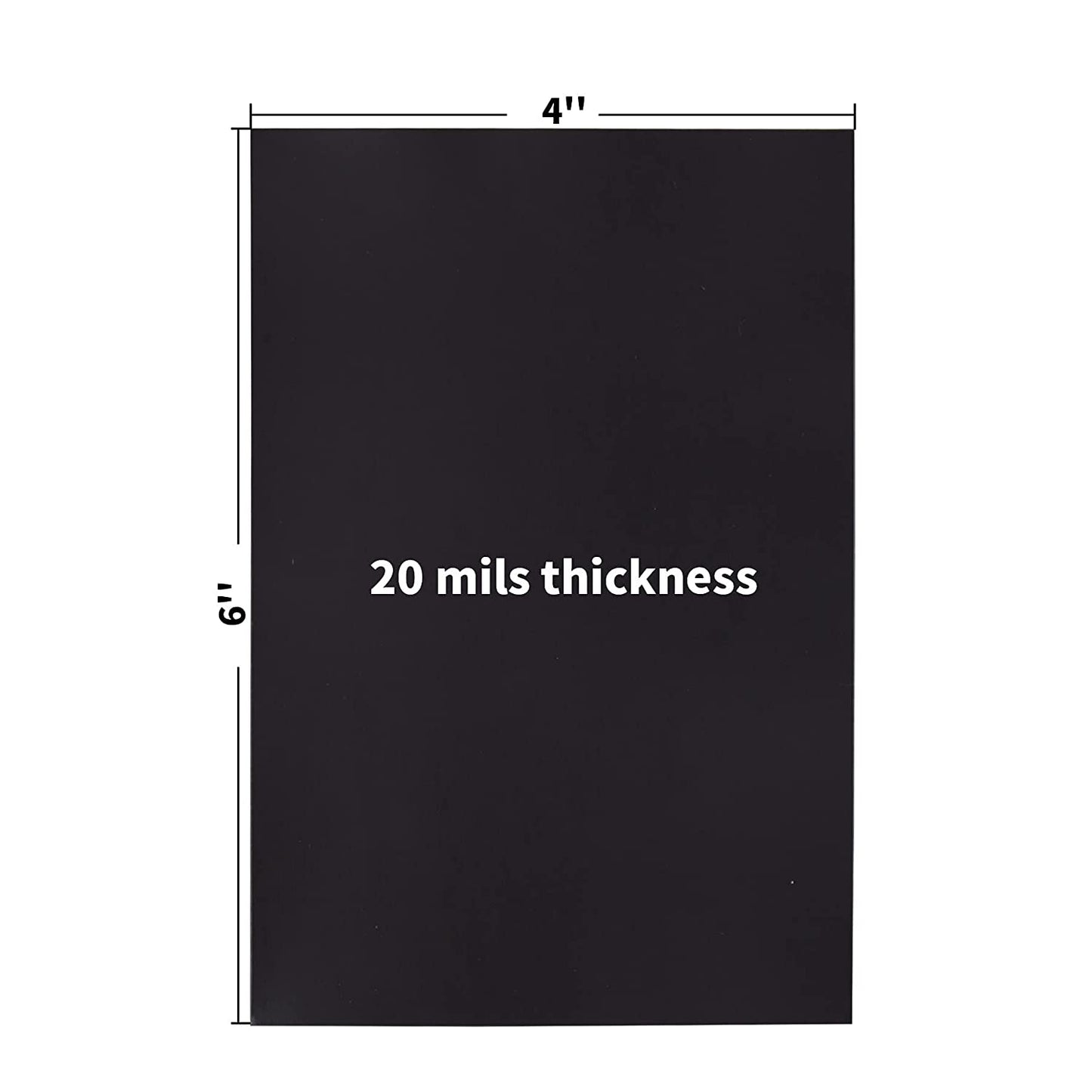 Stone City Adhesive Magnetic Sheets with Adhesive Backing 20mil  4x6 inches 15 Pack