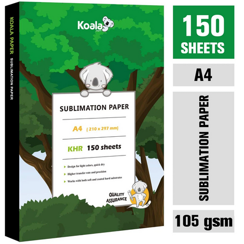 Koala Sublimation Paper for Inkjet Printer 100gsm 150 Sheets