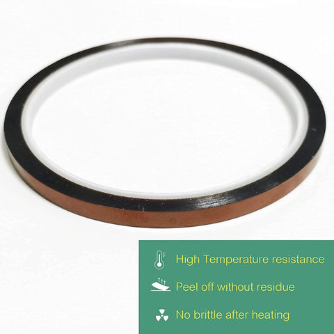 A-SUB 2 Rolls Heat Resistant Tape 10mm, 108Ft A-SUB 2 Rolls Heat Resistant Tape 10mm, 108Ft