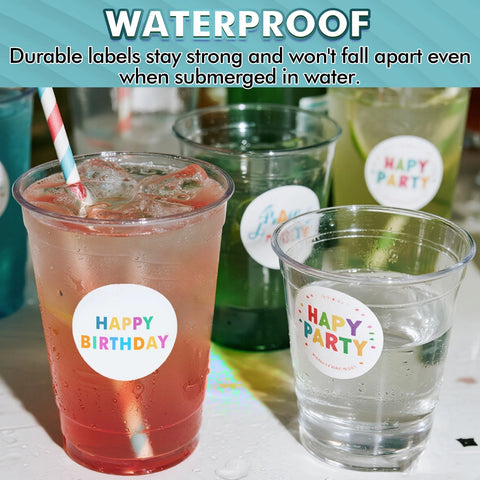 Koala Printable Round Labels 2.5″ 20 sheets  – Matte Waterproof Circle Stickers (240 Labels) | Printable Vinyl Round Labels for Organising & Branding