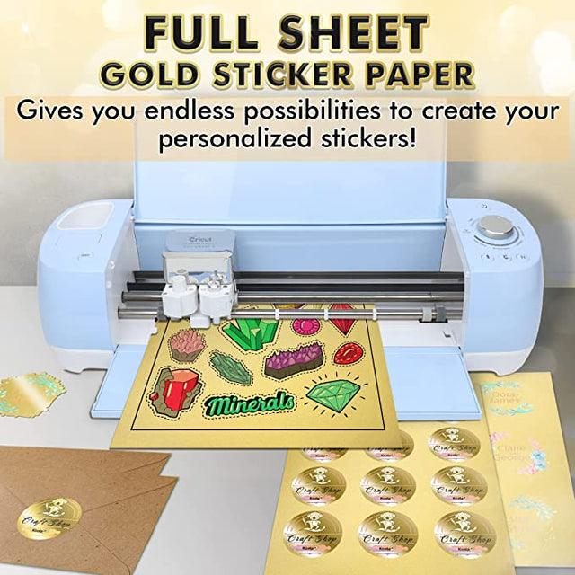 Koala Metallic Gold Sticker Paper - 8.5x11