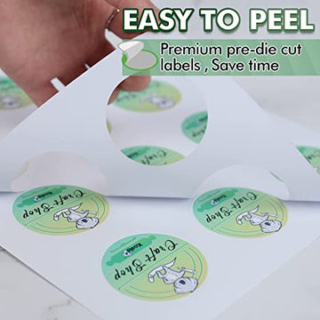 Koala Round Glossy White Printable Circle Labels for Inkjet and Laser ...