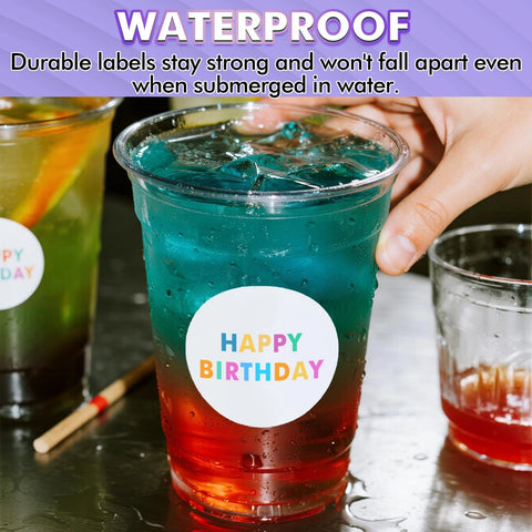 Koala Printable Round Labels 2.5″ 20 sheets – Glossy Waterproof Circle Stickers (240 Labels) | Printable Vinyl Round Labels for Packaging & Crafts