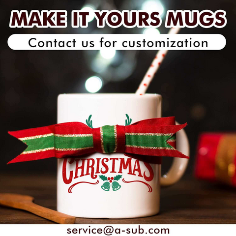 A-SUB 15oz Sublimation & UV Print Coffee Mugs packed with Foam