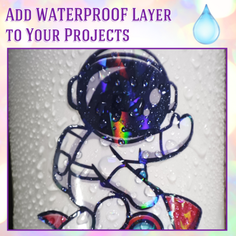 Koala Clear Self-Adhesive Laminating Sheet Holographic Vinyl Sticker Paper A4 5PK