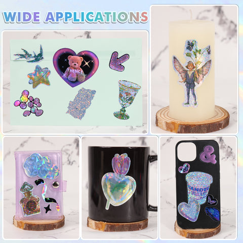 HOHO Pellicola Olografica In Vinile A Trasferimento Termico - Foto 5