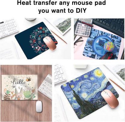 A-SUB Sublimation Mouse Pad Blank for Heat Press Printing Crafts 24x20x0.2cm 12 pcs