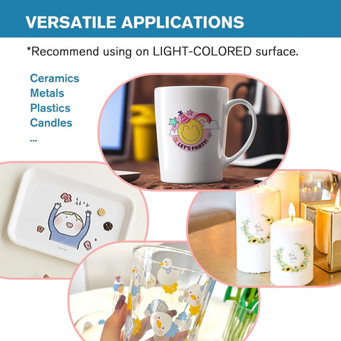 Koala Waterslide Decal Paper Combo -Inkjet White & Clear No Spray Needed, 45 Sheets, 8.5"x11"