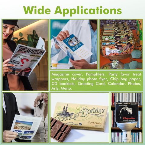 Koala Double-Sided Glossy Inkjet Paper – 32lb (120gsm), Ideal for Flyers & Brochures, 100 Sheets