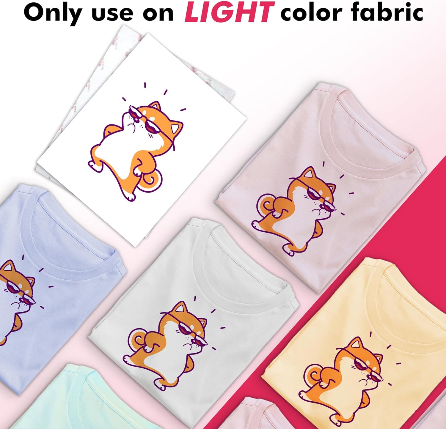 Koala Iron-On Transfer Paper for Light Fabrics - 10/25 Sheets