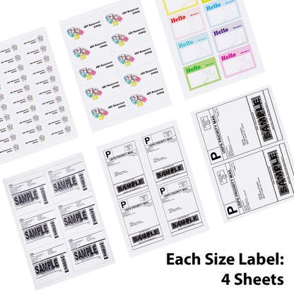 Koala Trial Pack Shipping Address Labels 24 Sheets for Laser & Inkjet Printers 8.5x11 inches