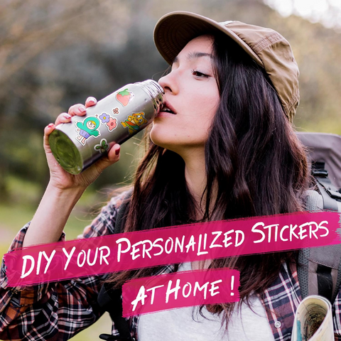 Koala Glossy Waterproof Vinyl Sticker Paper – 8.5x11", for Inkjet Printers, No Backmarks, Full Sheet for DIY Stickers & Labels