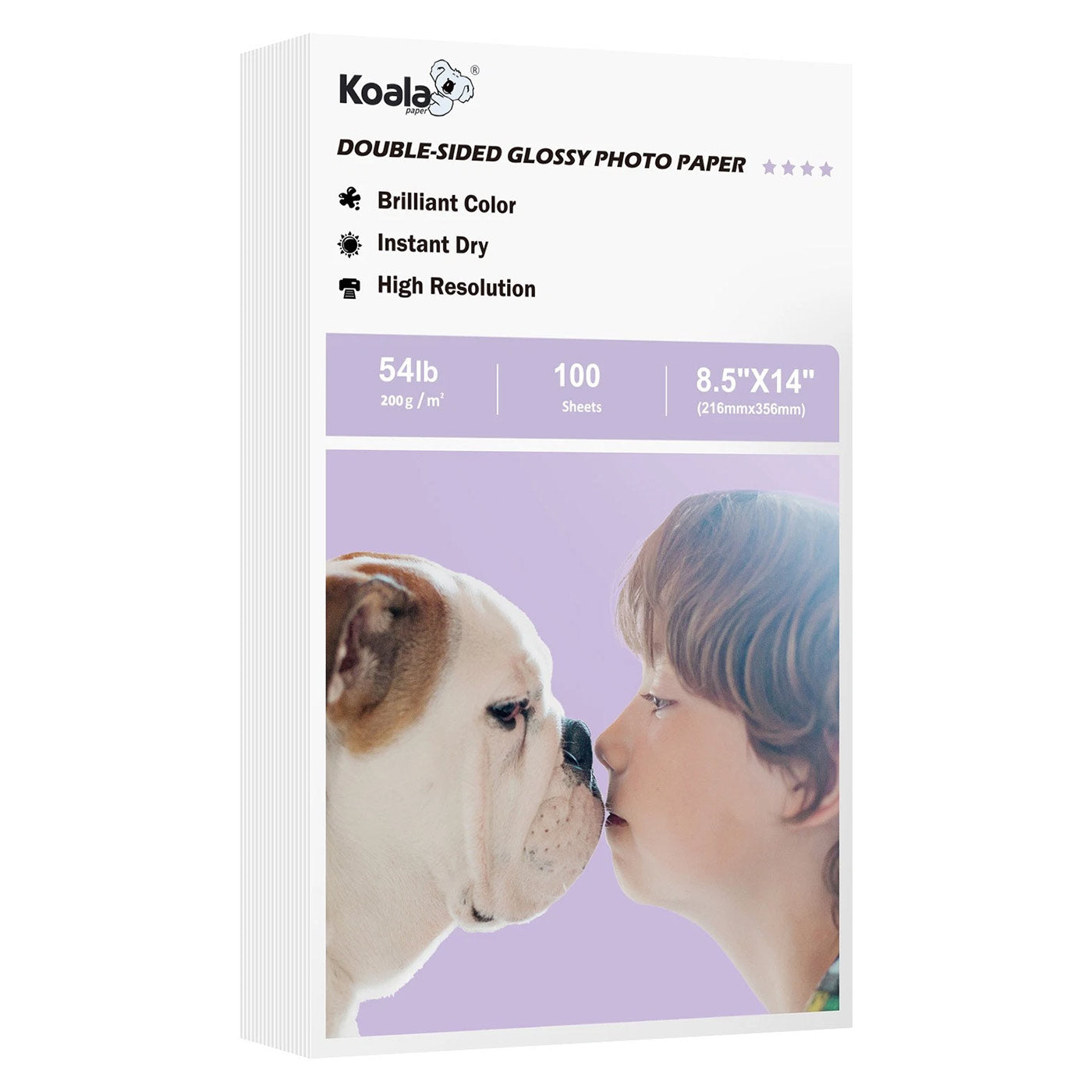 Koala 54lb Double-Sided Glossy Photo Paper 8.5x11 – DIY UNO Cards