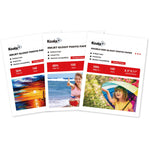 Koala Glossy Inkjet Photo Paper Bundle – 30lb (115gsm), 48lb (180gsm) & 69lb (260gsm) 300 Sheets