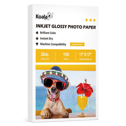 Koala Inkjet Glossy Photo Paper 135gsm 100 Sheets Used For All Inkjet Printers