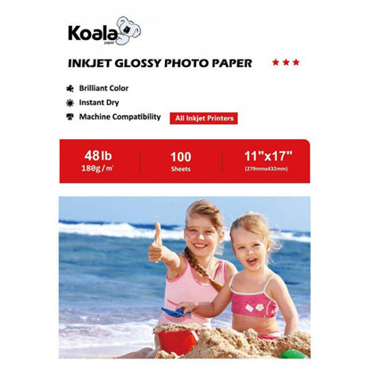 Koala Inkjet Glossy Photo Paper 180gsm 100 Sheets Used For All Inkjet Printers