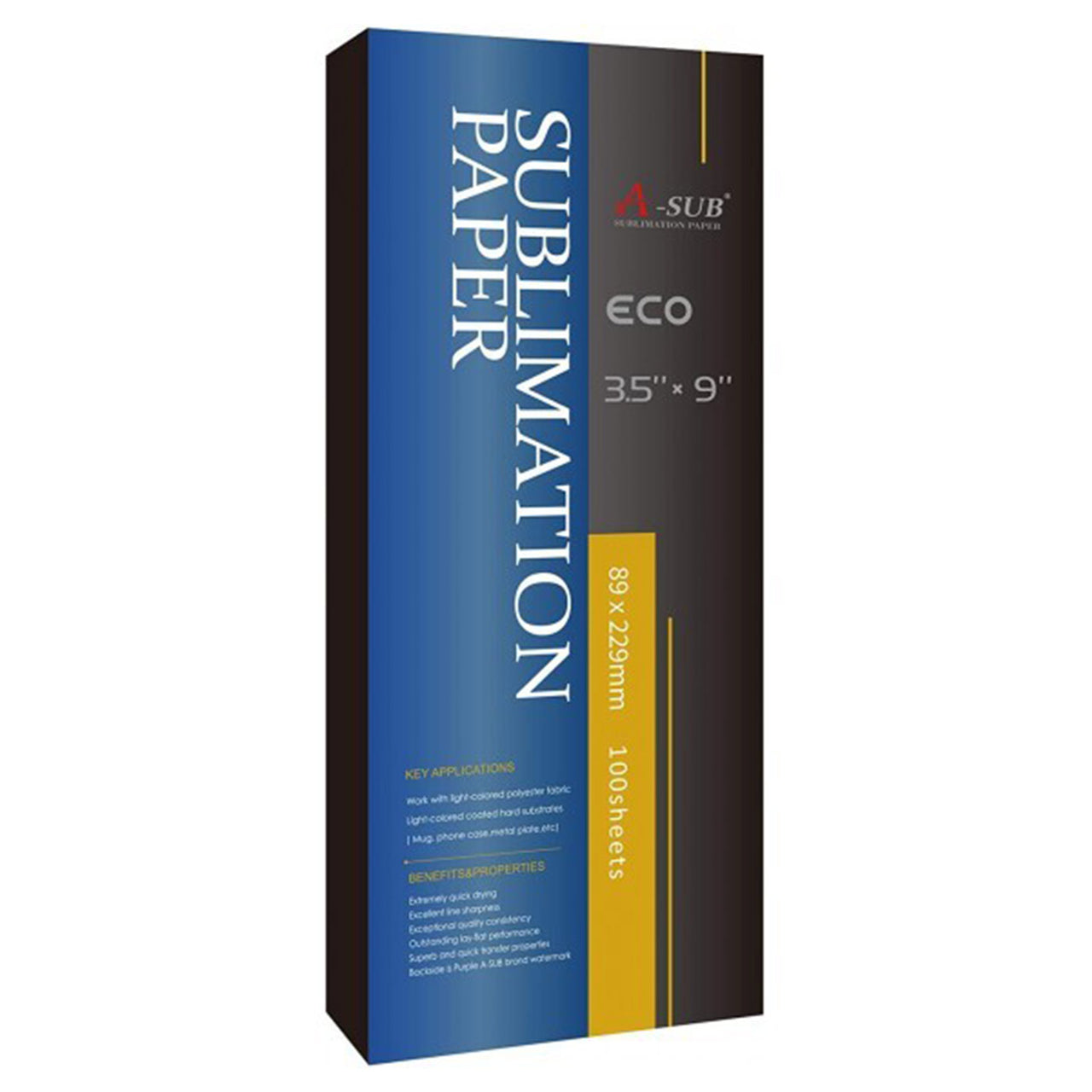 Buy A-SUB Sublimation Paper 125g, 120g, 105g – Fast Dry & Vibrant ...