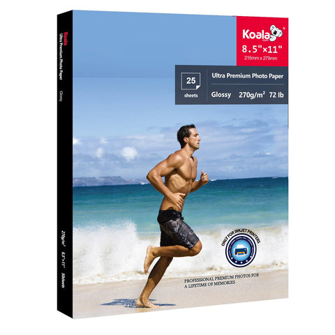 Koala RC Glossy Photo Paper – 72lb(270gsm) Advanced Inkjet Paper, Multiple Sizes Available