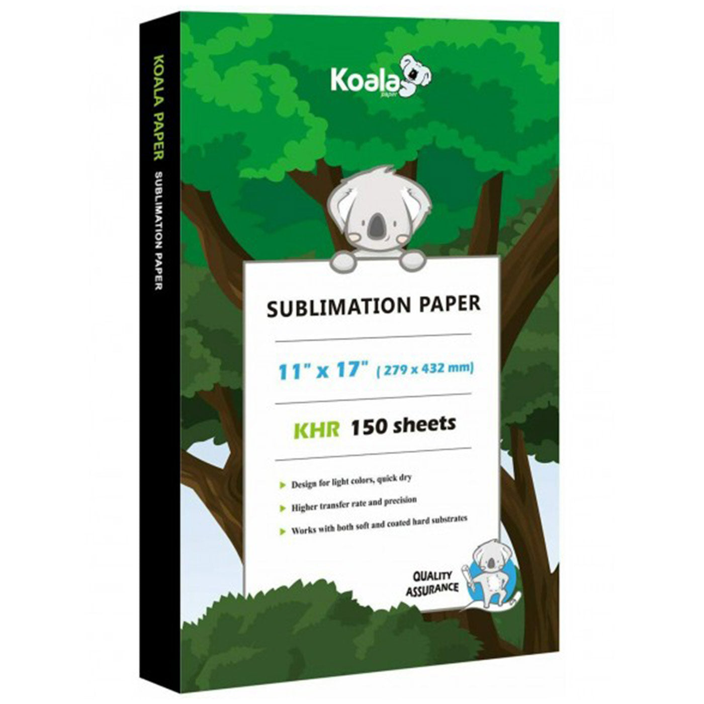 Koala Sublimation Paper for Inkjet Printer 100gsm 150 Sheets
