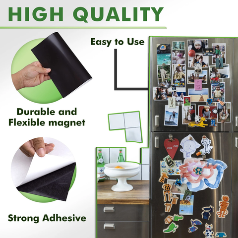Koala 8.5"x11" Photo Magnet Bundle - Koala Glossy Inkjet Photo Paper 30lb 100 Sheets & Stone City Magnetic Adhesive Sheets 12 sheets