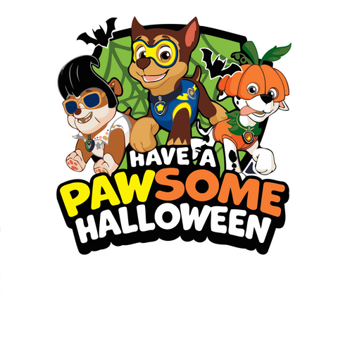 Pawsome Halloween with Friends - PNG