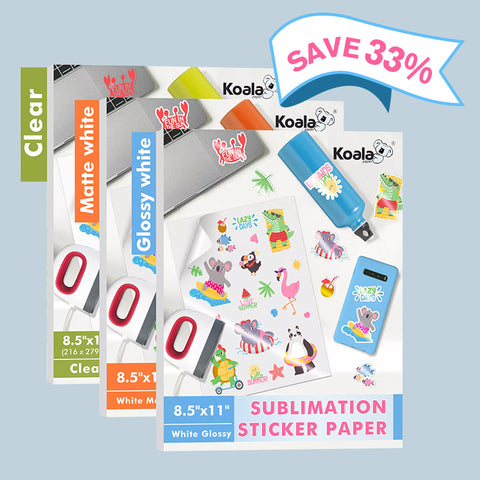 Sublimatie vinyl stickervel A4 transparant Sublimatie vinyl stickervel A4 transparant