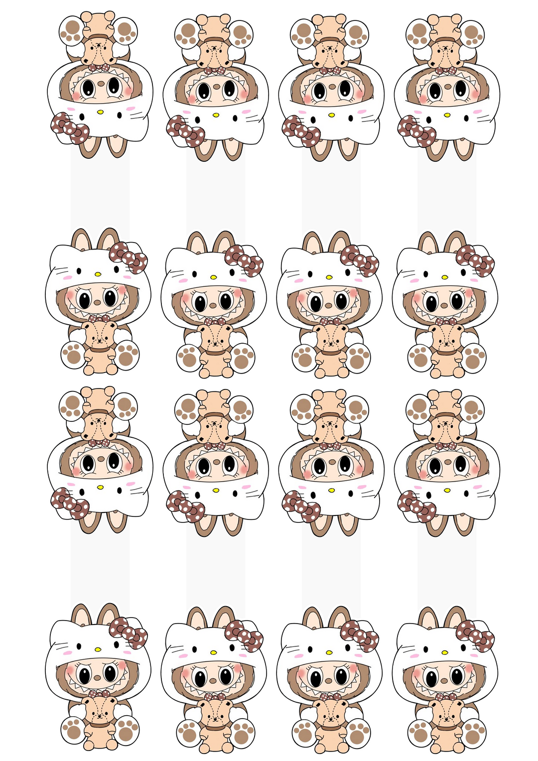 Hello Kitty LABUBU Bookmarks 8 - PNG – koalagp