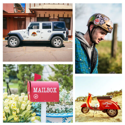 A-SUB Glossy Waterproof Printable Vinyl Label Sticker Paper for Inkjet Printer 8.5x11 Inches 25 Sheets