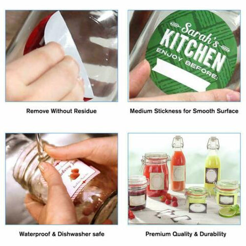 A-SUB Glossy Waterproof Printable Vinyl Label Sticker Paper for Inkjet Printer 8.5x11 Inches 25 Sheets