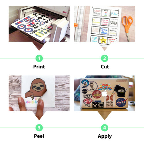 Koala Waterproof Matte Vinyl Sticker Paper Full Sheet for Inkjet Print