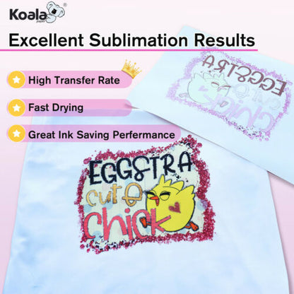 KOALA Thin Sublimation Papers for Inkjet Printer 95gsm 100 Sheets
